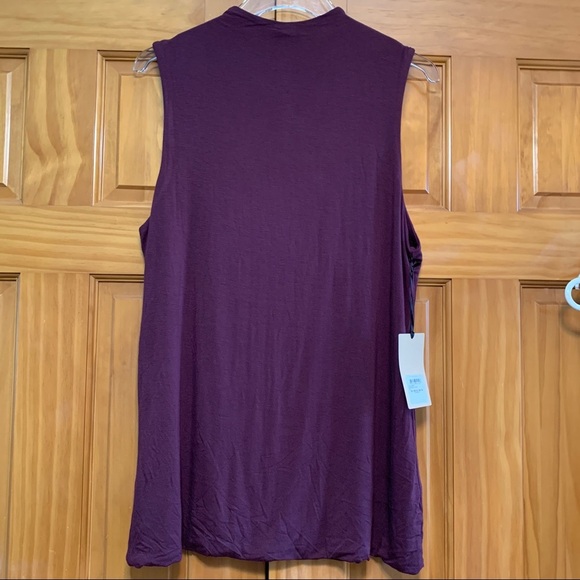 Halogen Cranberry Sleeveless Tunic Top XXL NWT - Picture 3 of 5